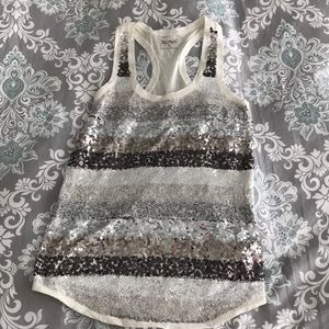 Beautiful lace and sequins tank